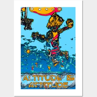 Basketball Altitude is Attitude Jump p2 Posters and Art